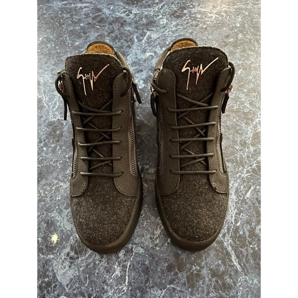 Giuseppe Zanotti Kriss Mid Top Sneakers Black Men’s EU 42/US 9 - Picture 1 of 6